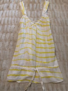 Vintage Free People Early 2000’s Archive Bib Tunic Babydoll Tie Die Size S